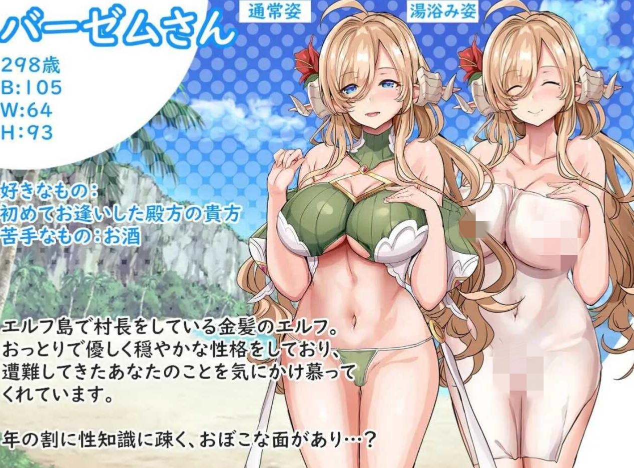 【ADV/汉化/精灵/后宫】欢迎来到精灵岛!推荐生孩子3天2夜的旅行~/エルフ島へようこそ!~子作り推奨2泊3日の旅【PC/600M】
