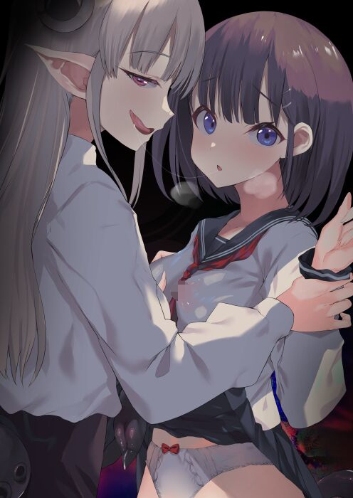 [甘泉少女 (能都くるみ)] 憧れた先生が人外女性だった上に襲われドロドロレズ堕ち交尾した結果孕まされました...