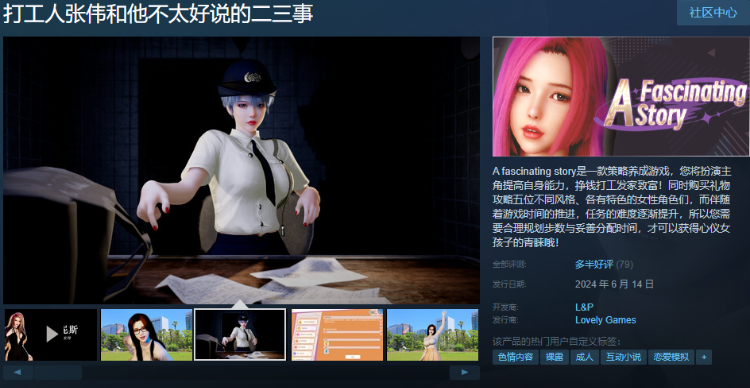【互动SLG】打工人张伟和他不太好说的二三事 Steam官方中文版[新作]