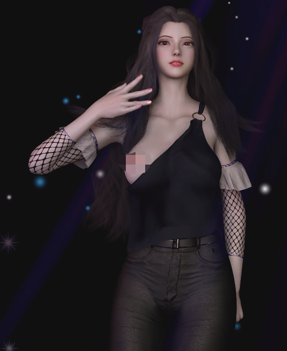 [3D/动态/VAM]天使没翅膀：朱竹清 性感女神紧致牛仔翘臀诱惑[1V/1G]