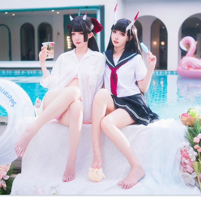 封疆疆 &amp; 祖木子 - 能代x酒匂泳装-42P565M