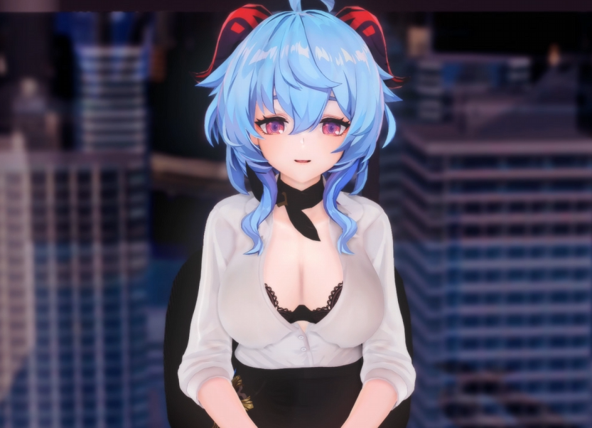 [MMD无修正]SCRET-24.06-小秘书甘雨的办公室运动