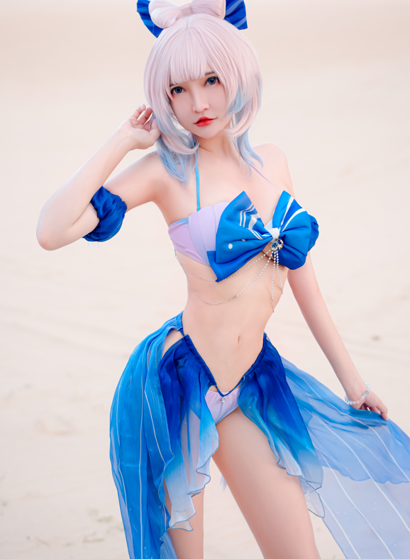 (Cosplay) Potato Godzilla - Kokomi bikini