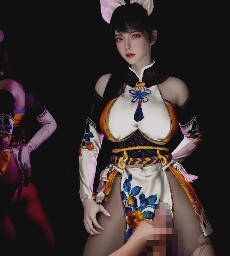 [3D/动态] 天使没翅膀：胡桃黑丝 HELLOVENUS 性感黑丝御姐抖臀挑逗[1V/700M]