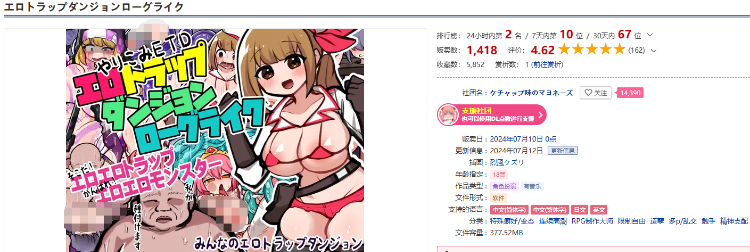【日式RPG】色色陷阱地牢ROGUELIKE V1.0 DL官方中文版[新作]