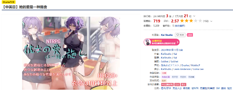 【RPG】[NTR]她的爱是一种施舍 DL官方中文版[新作]