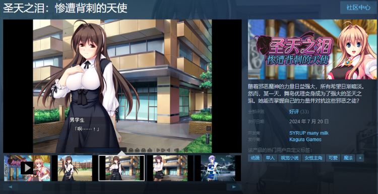 【大型拔作ADV】圣天之泪:惨遭背刺的天使 Steam官方中文版