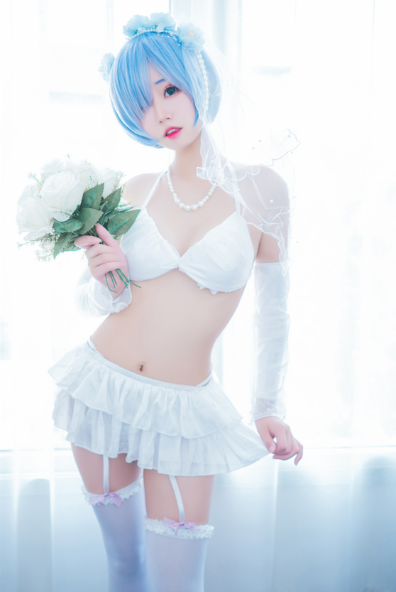 猫君君_MaoJun Vol.022 蕾姆内衣花嫁 【41P352M】