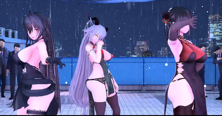 雨夜天台 女团的露出调教，多重刺激下的高潮表演1V275M百度盘