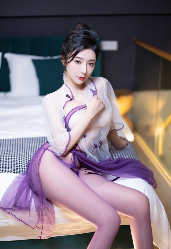 王馨瑶yanni - 紫色纱衣 【81P646M】