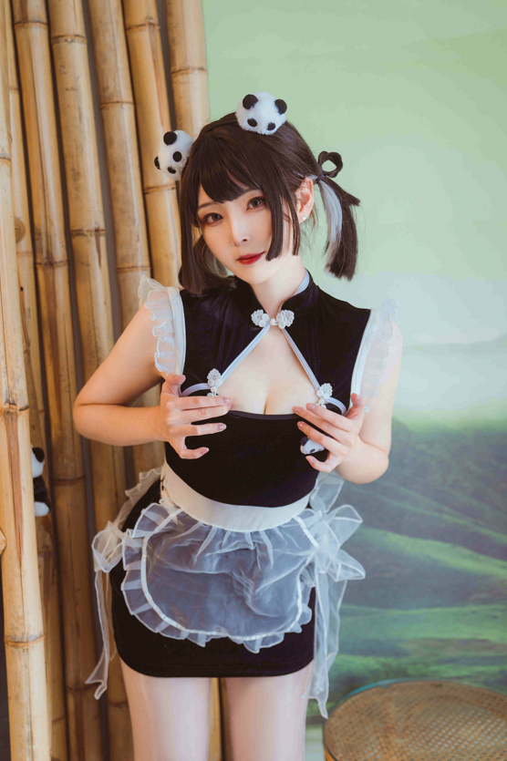 Natsuko夏夏子 Vol.028 熊猫女仆 【64P1V851M】