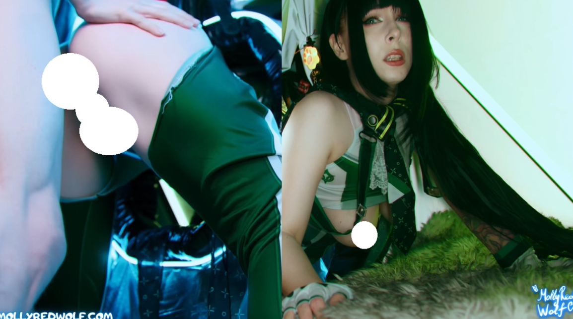 MollyRedWolf cosplay剑星 伊芙卡在兔子洞,屁股露在在面,被疯狂输出 【1V1.73G】