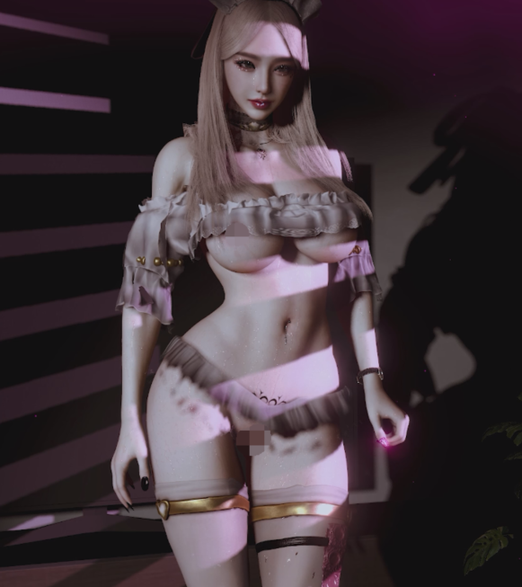 [3D/VAM] 宇宙联邦养姬场大领主：韩宝贝COS女仆反攻主人 巨乳白丝女仆的贴身侍奉持续榨精 [9.5G]