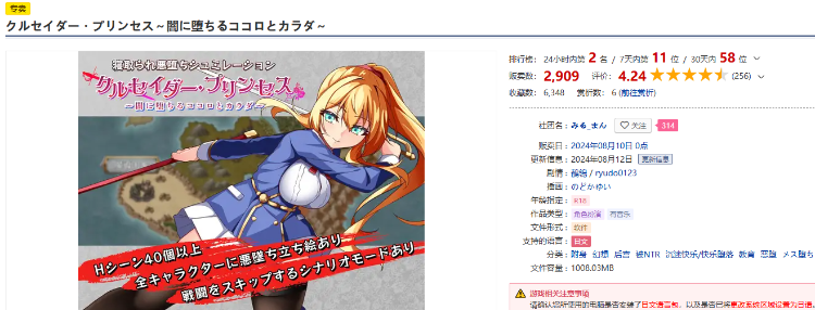 【RPG】クルセイダー・プリンセス~闇に堕ちるココロとカラダ~ V1.02 AI汉化版