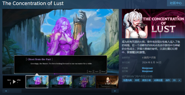 【休闲SLG】The Concentration of Lust V1.1 Steam官方中文版