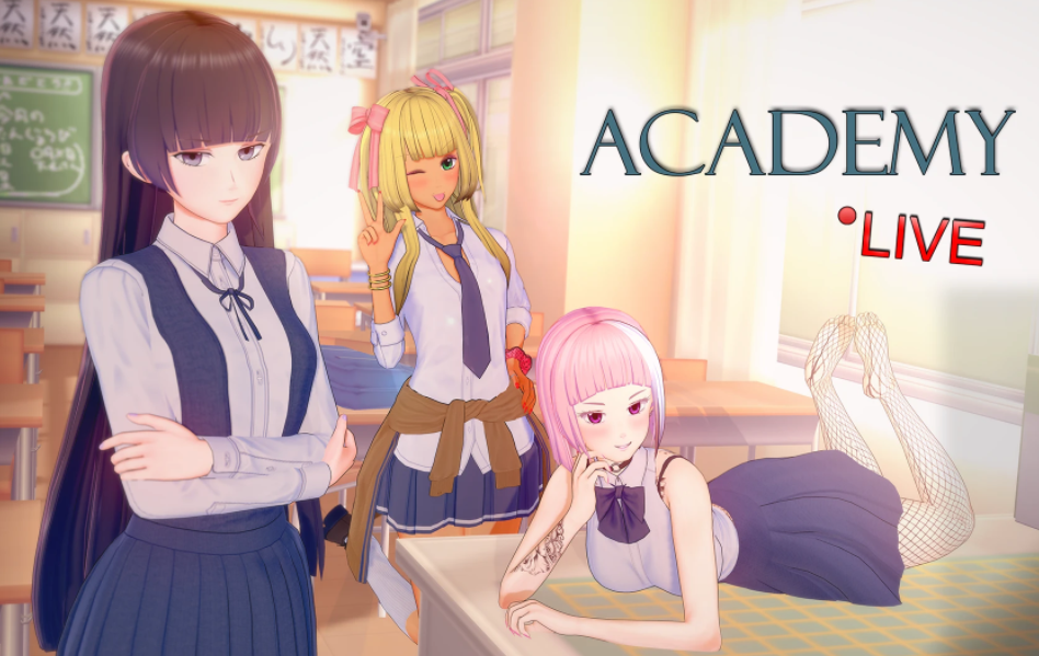 【同人SLG/汉化】学院：直播！现场直播 （Academy Live!）V0.06.2 【双端/3.6G】