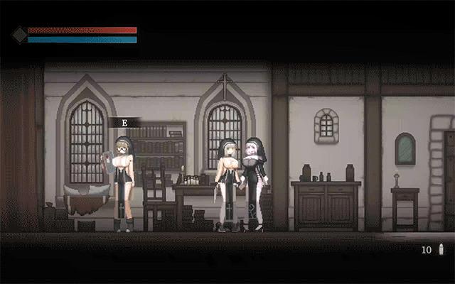 【ACT/修女/异种X/像素/全动态/官中】Sister Virodar[Ver0.15]【PC/400M】