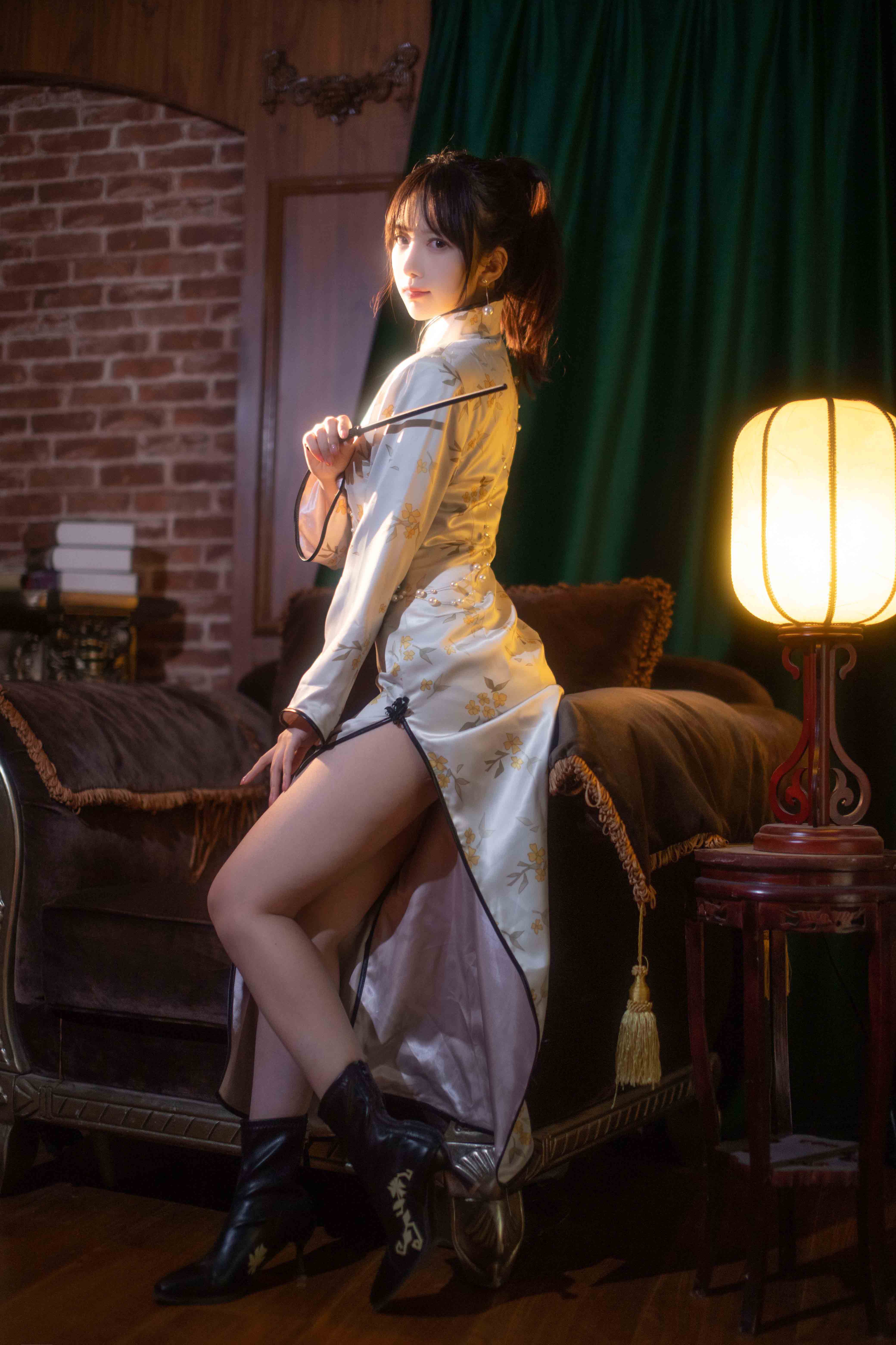 Shika小鹿鹿 - 中秋旗袍 [12P][109MB百度云]