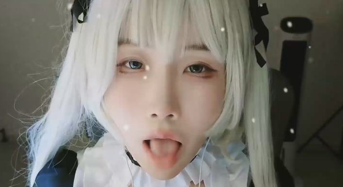 秋水_穹妹露脸cos_怼脸prpr+双皮肤大量jiojio爱发电1V280M百度盘