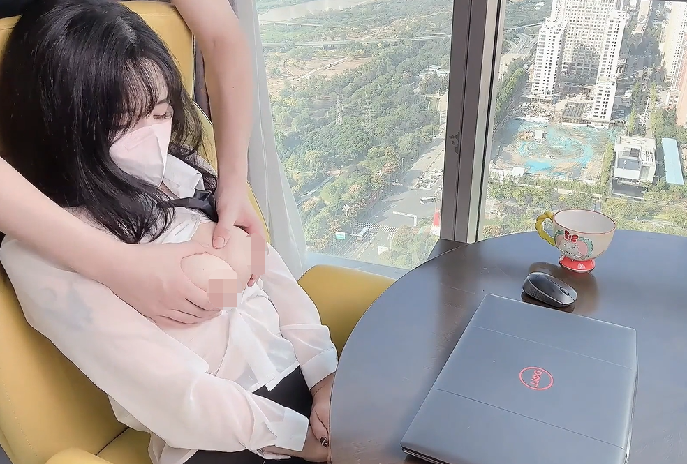 清纯女神 樱空桃桃 清纯秘书落地窗前被爆操内射 【1V1.5G】