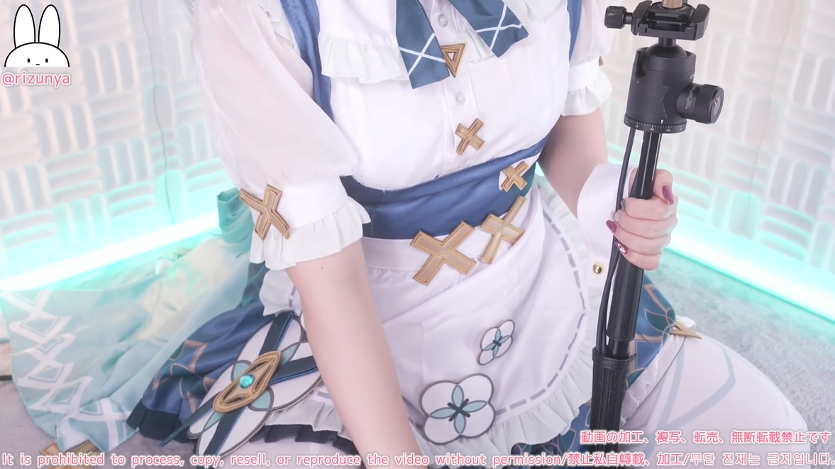 rizunya珐露珊 女仆原ネ申ファ◯ザンのコスプレで甘サド先辈 【1V1.75G】