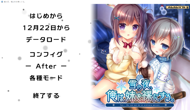 【GAL】雪の夜、俺は妹を裸にする。 汉化版