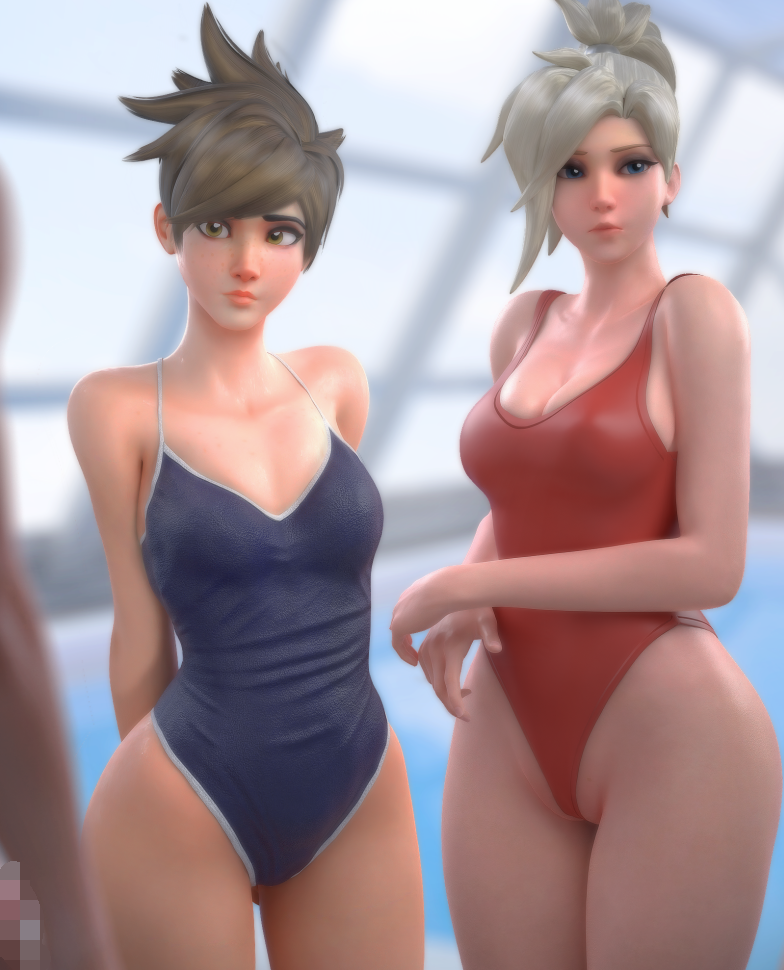 [3D/无修/CV] rwt4184 -2408新作：猎空+黑百合+天使+D.Va 电梯故障和大汗淋漓的性感OL贴身性爱 [4.1G]