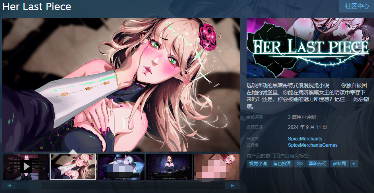 【欧美SLG】Her Last Piece Steam官方中文抢先版[新作]