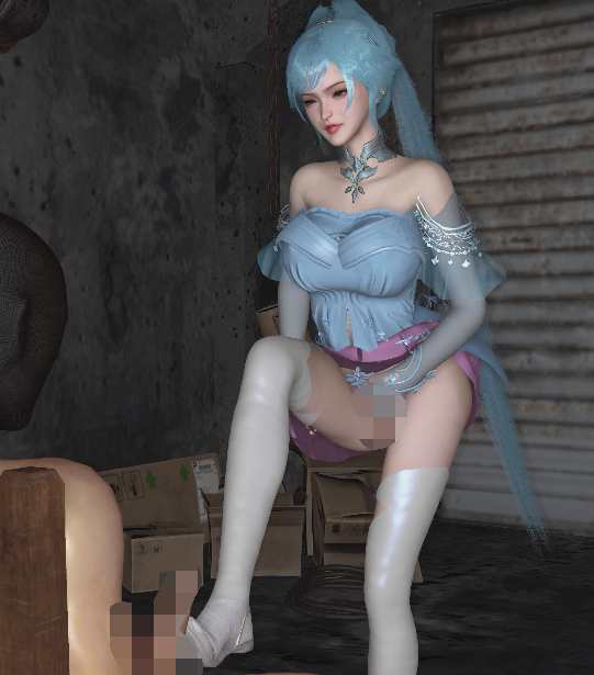 [3D/动态/VAM] Dongmanlove：唐舞桐 长腿白丝少女饥渴侍奉 嫩穴骑乘榨精 [3.8G]