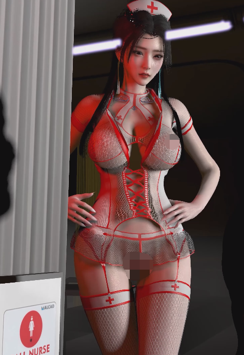 [3D/动态/VAM] Dongmanlove：陆雪琪 淫荡白丝护士病房自慰被病人发现后肉偿封口 [3.1G]