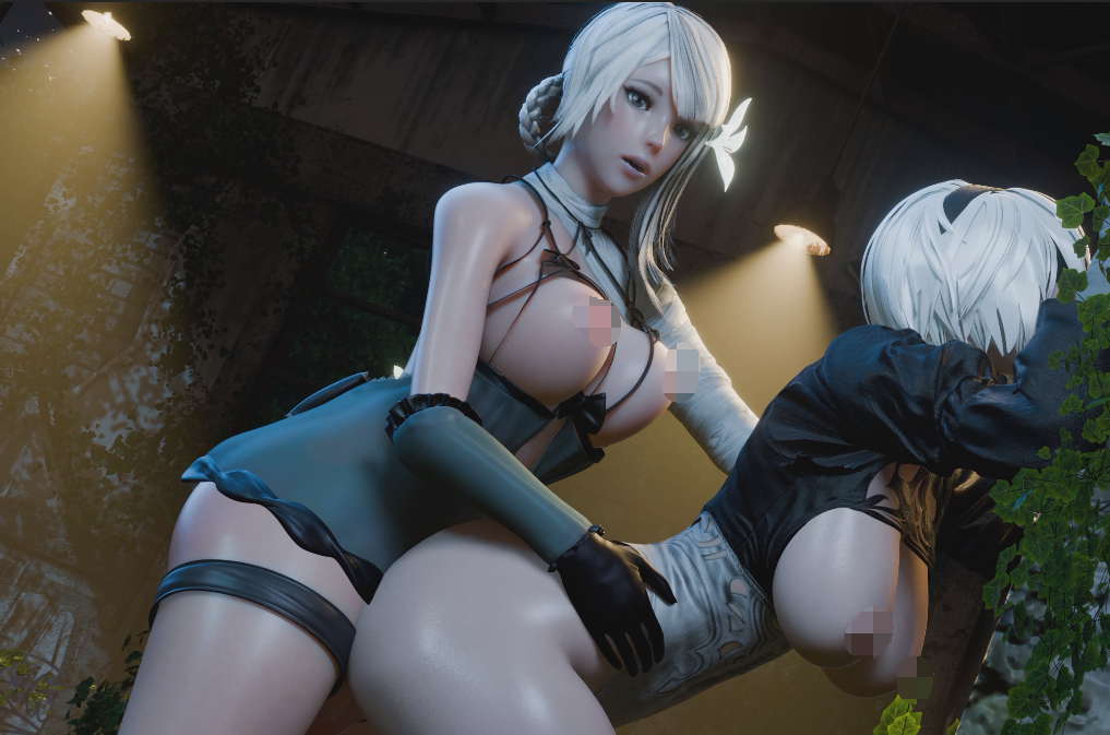 [3D/无修/CV] Axcell_CG 2401-03：凯妮+2B+玛莉萝丝+嘉米+毒药+伊莉丝 超粗黑巨根上位骑乘 [789M]