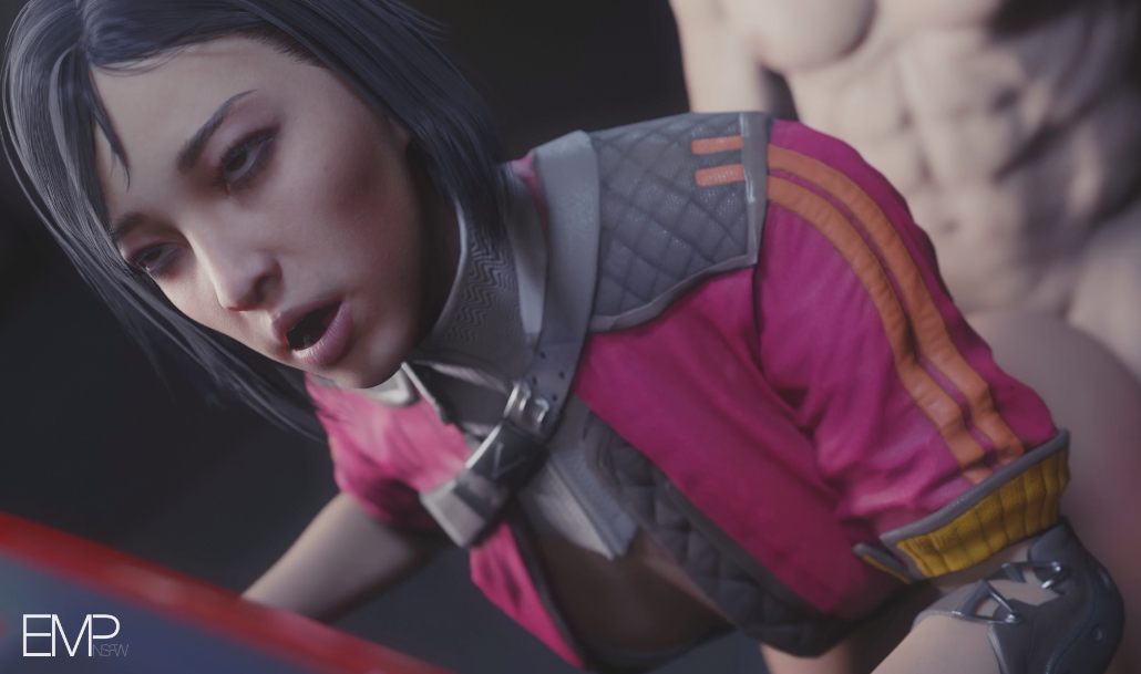 [3D/无修/动态] EMPnsfw 8月：黑百合 翘臀骚货后入爆插双穴齐开 [335M]