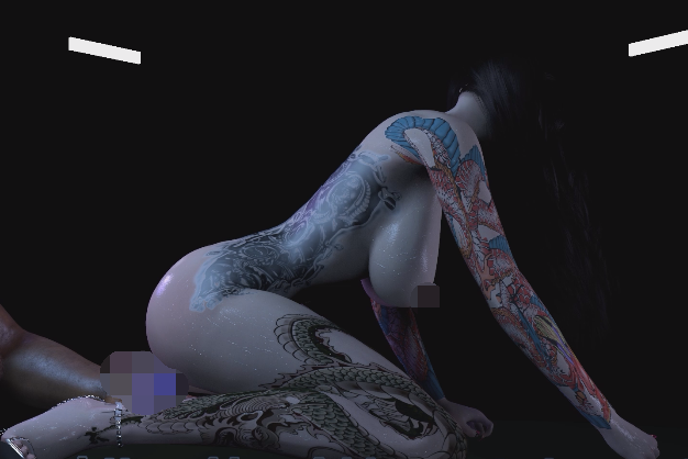 [3D/动态/VAM] SRYW 13：大花臂极道女友背后竟然是个媚黑婊子 [1.5G]