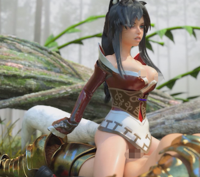[3D/无修/CV] OCBoon：黑丝超女大战毁灭日 娇小身躯被灌满满的 [4.5G]
