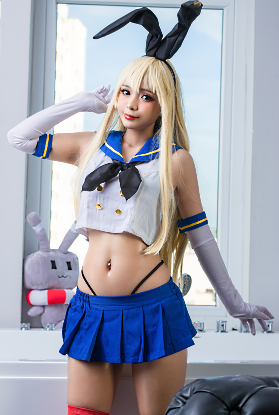 Umeko J cosplay Shimakaze - Kancolle 岛风【158P7V1.42G】
