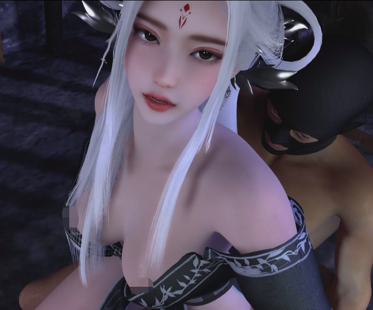 [3D/动态/VAM] Xiang chu edge：诛仙-小白 性感白发御姐3P激情爆肏 [1.8G]