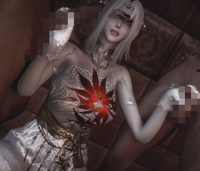[3D/动态/VAM] Szyca：宁红夜-霜天红叶 白丝长腿御姐3P激情爆肏 [1.2G]