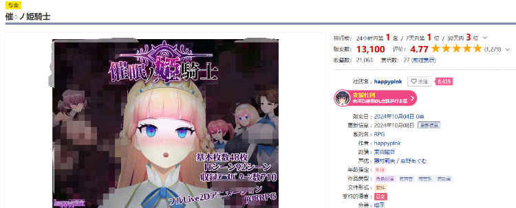 【探索APRG】催眠ノ姫騎士 AI汉化版[爆款新作]
