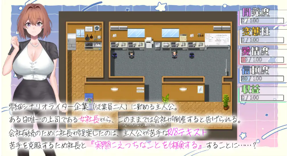 【日式RPG】隠れ淫乱女社長との体験型Hシナリオ講座 AI汉化版