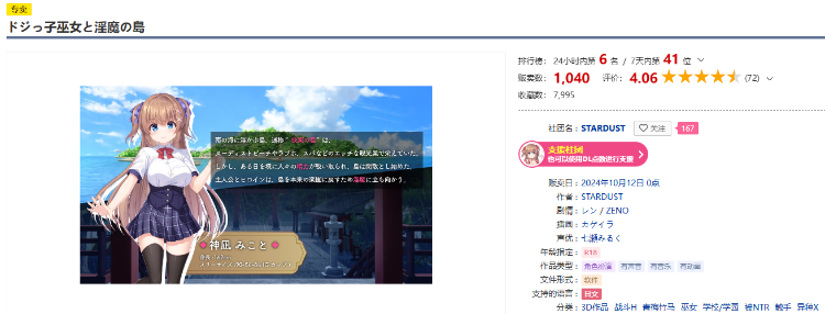 【日式RPG】ドジっ子巫女と淫魔の島 DL版[新作][生肉]