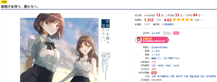 【日式SLG】夜明けを待つ、星たちへ。 Ver1.0 AI汉化版