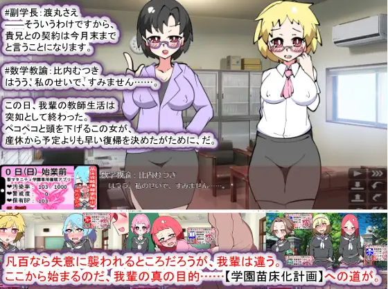 【日式SLG】聖マタニティ学園N――催○校則改訂・我輩専用孕ませオナホ学園開校 DL版[生肉]