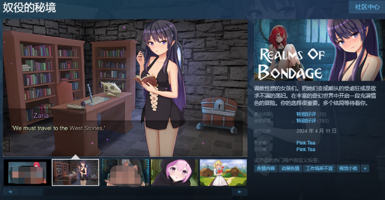 【互动SLG】奴役的秘境 Ver1.04b Steam官方中文版