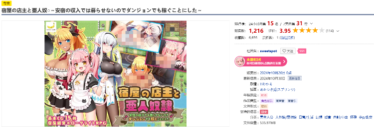 【日式RPG】宿屋の店主と亜人奴隷～安宿の収入では暮らせないのでダンジョンでも稼ぐことにした～Ver1.01 AI汉化版[新作]