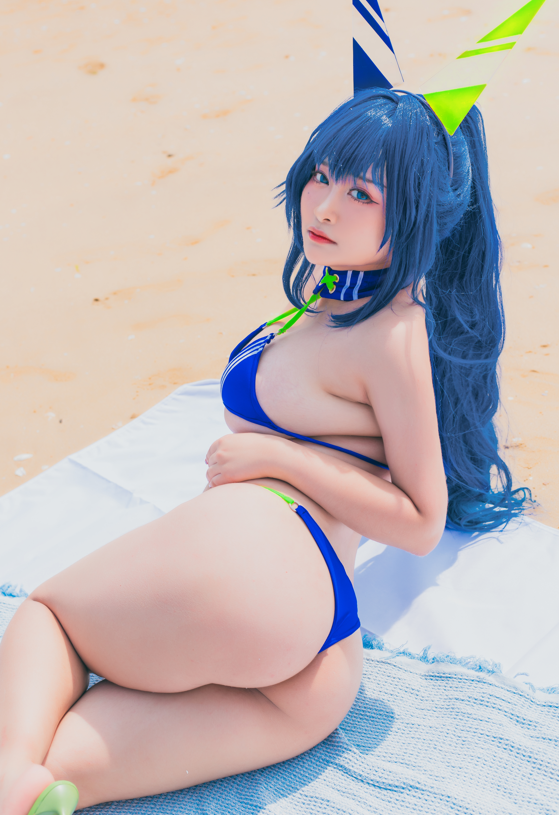 洛璃 LoLiSAMA - NO.063 热恋的盛夏 花园泳装 【66P565M】