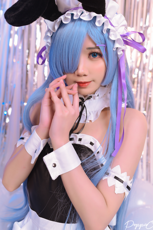 PoppaChan cosplay Rem - ReZero