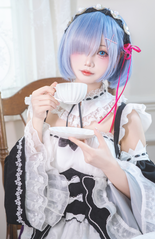 cos-SASA小麋鹿 - 蕾姆cos（18P,387M）