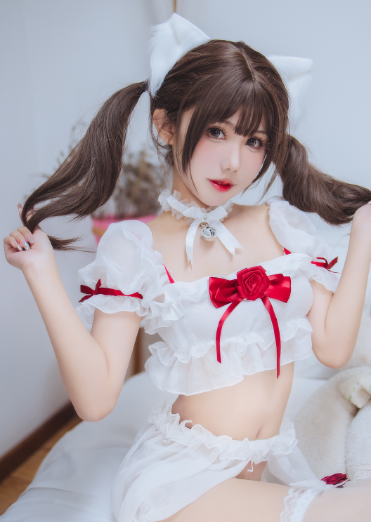 cos-仙女月 - 白猫少女 （50P,524M）