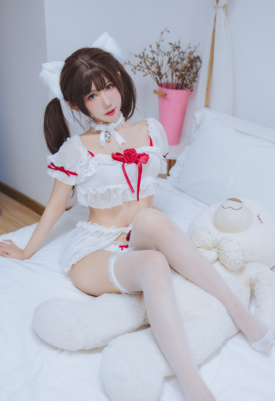 cos-仙女月 - 白猫少女 （50P,524M）