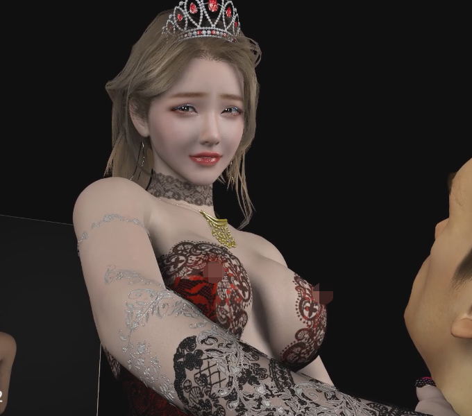 [3D/动态/VAM] 开心：极品黑丝女神 蜂腰翘臀美乳魔鬼身材 沙发啪啪完美展示 [946M]